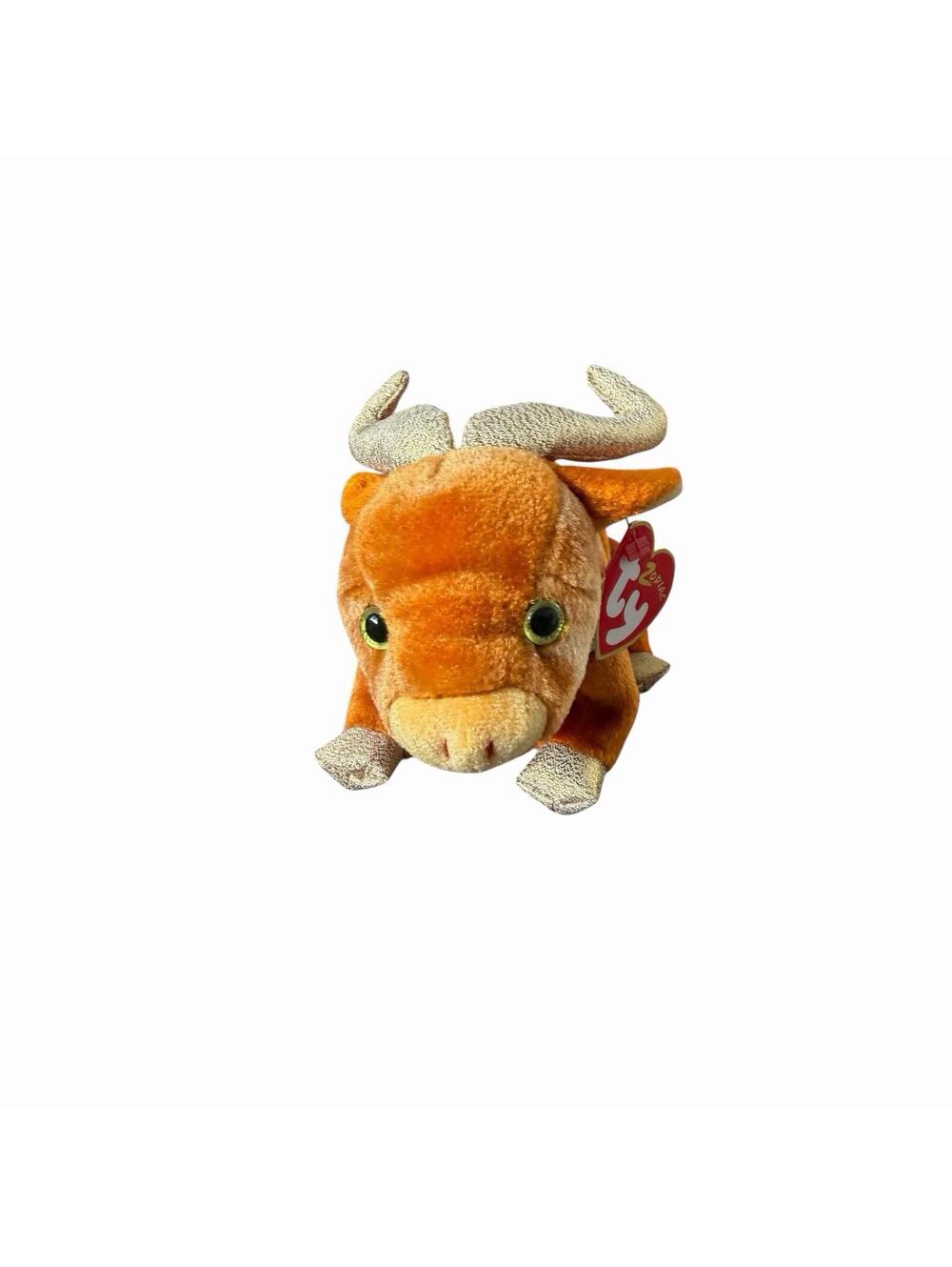 TY Beanie Baby Ox Bull Plush Chinese Zodiac Y2K‎ Vintage 2000